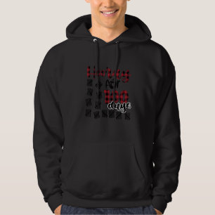 Hooray For 100 Days Buffalo Plaid Happy 100th Day Hoodie