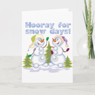 HOORAY For Snow Days! Holiday Card