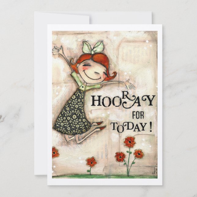 Hooray for Today! - Frameable Art Card (Front)