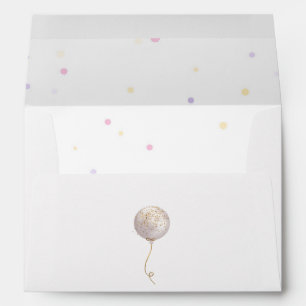 Hooray It’s My Day Confetti Balloon Birthday Envelope