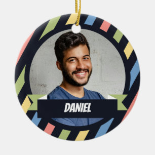Hoo's the Boss? Office Christmas  Ceramic Ornament