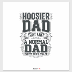 Hoosier Dad Vintage Engraving Quote Shirt Design_1