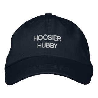 HOOSIER HUBBY EMBROIDERED HAT