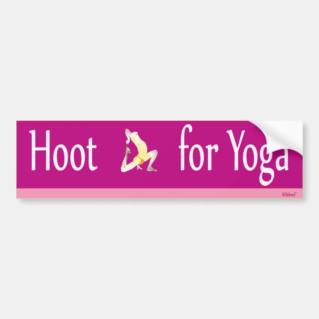 Hoot for Yoga Bumper Sticker (Front)