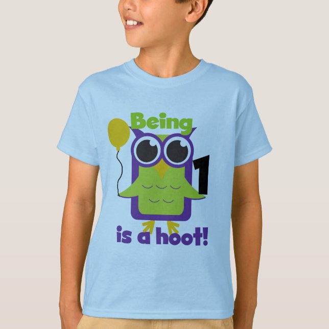 Hoot Owl 1st Birthday T-shirts and Gifts (Front)