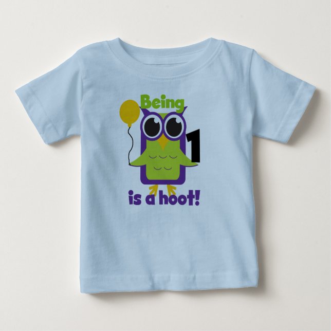 Hoot Owl 1st Birthday T-shirts and Gifts (Front)