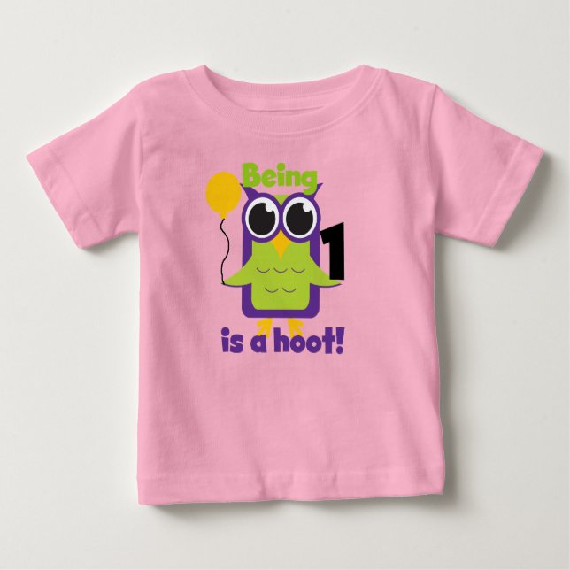 Hoot Owl 1st Birthday T-shirts and Gifts (Front)