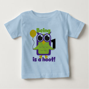 Hoot Owl 1st Birthday T-shirts and Gifts
