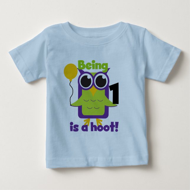 Hoot Owl 1st Birthday T-shirts and Gifts (Front)