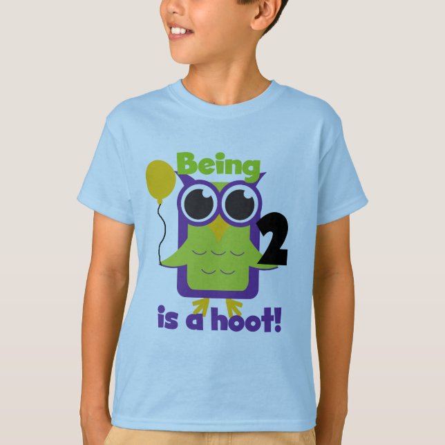 Hoot Owl 2nd Birthday T shirts and Gifts (Front)