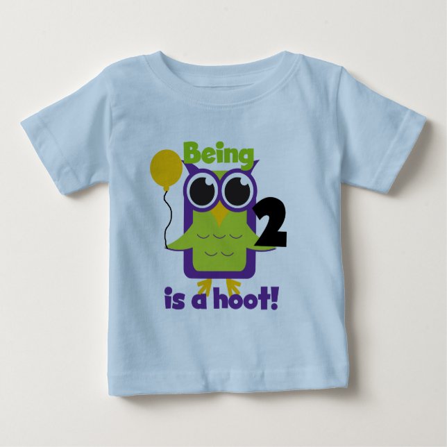 Hoot Owl 2nd Birthday T shirts and Gifts (Front)