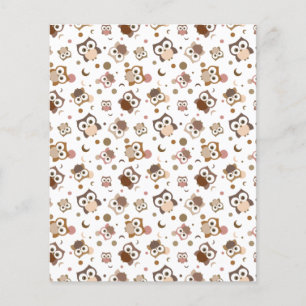 Hoot Owl Design Scrapbooking Paper