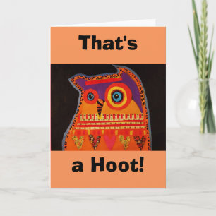 Hoot Owl Greeting Card