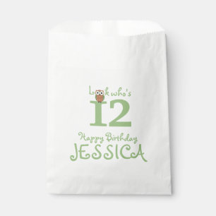 Hoot Owl Happy Birthday Favour Bag