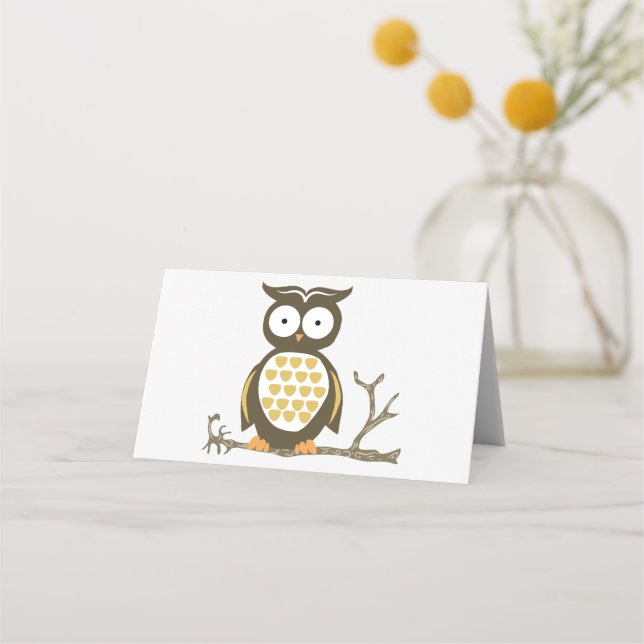 Hoot Owl Place Card (Front)