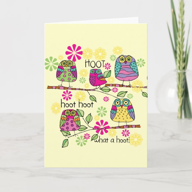Hootie Owl Card (Front)