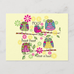 Hootie Owls Postcard