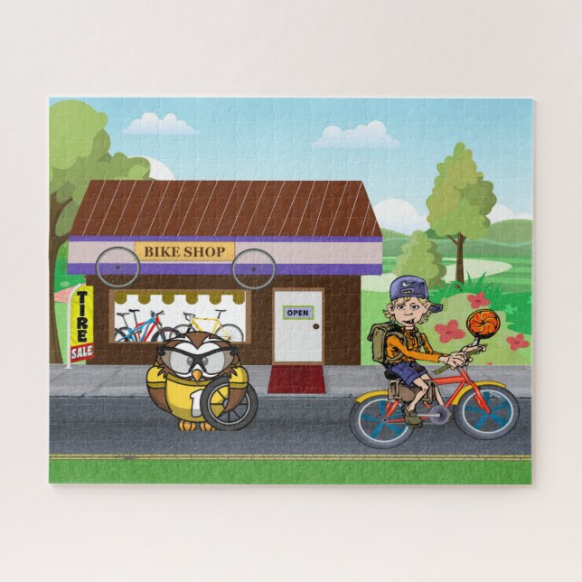 Hootin' Cycles Jigsaw Puzzle (Horizontal)