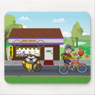 Hootin' Cycles Mouse Pad