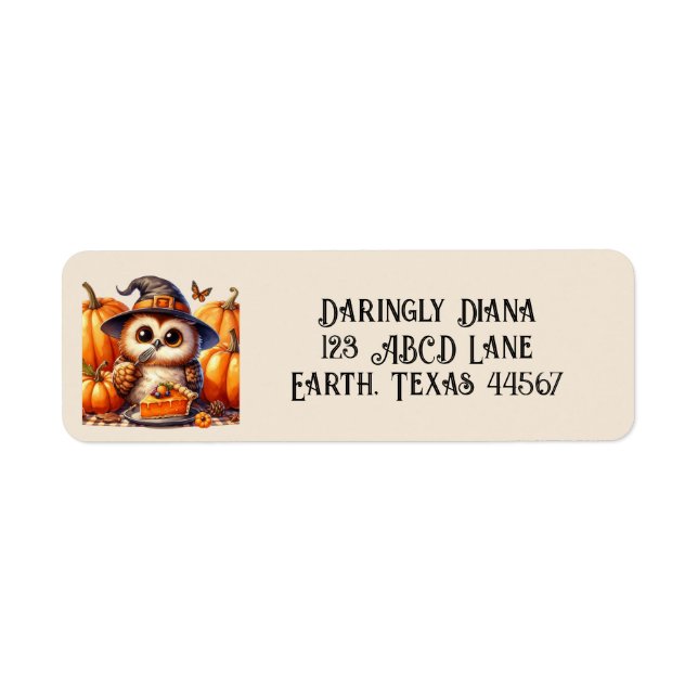 Hootin' For A Slice Return Address Label (Front)