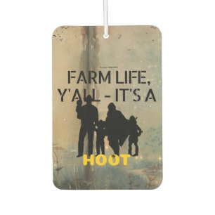 Hootin' good pine air freshness / car air freshener