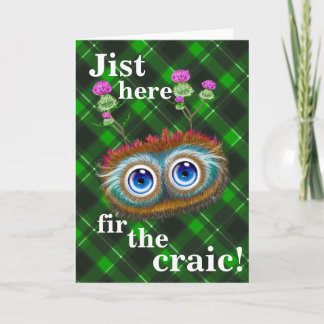 Hoots Toots Haggis! Jist here fir the craic! Thank You Card