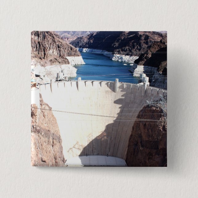 Hoover Dam 15 Cm Square Badge (Front)