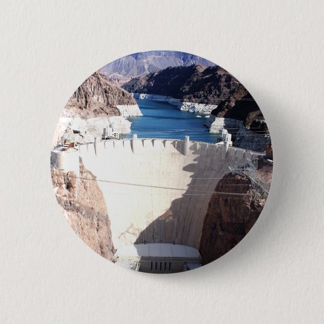Hoover Dam 6 Cm Round Badge (Front)
