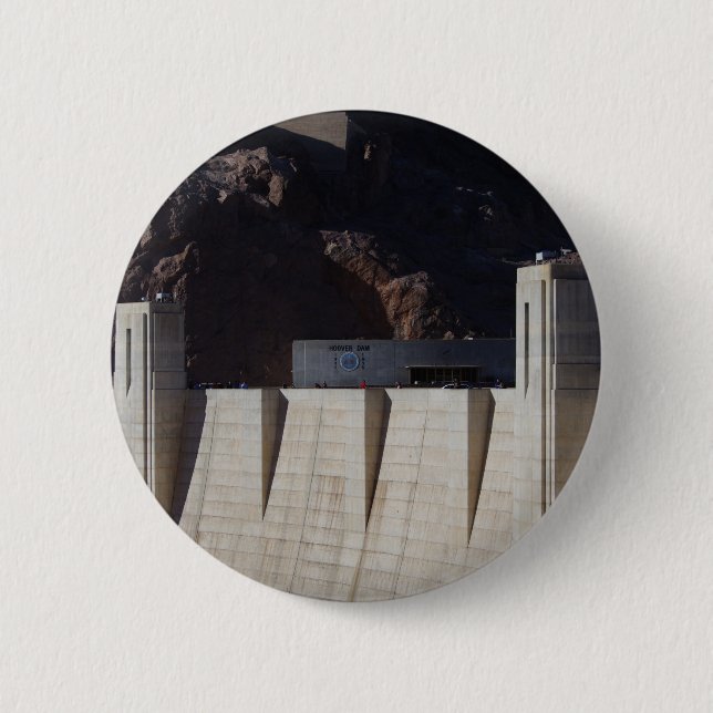 Hoover Dam 6 Cm Round Badge (Front)