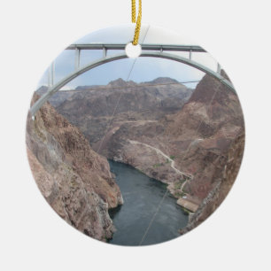 Hoover Dam Bridge Ceramic Tree Decoration