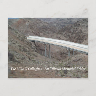 Hoover Dam Bypass Bridge Construction Postcard