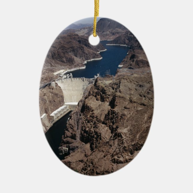 Hoover Dam Ceramic Ornament (Front)