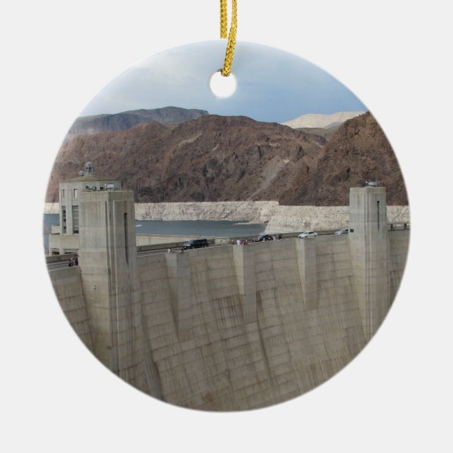 Hoover Dam Ceramic Ornament (Front)