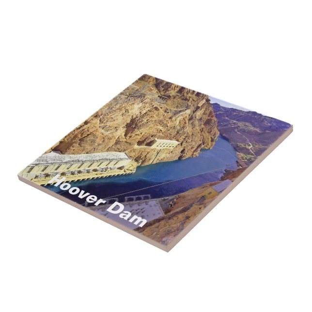 Hoover Dam in Arizona Ceramic Tile (Side)