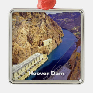 Hoover Dam in Arizona Metal Tree Decoration