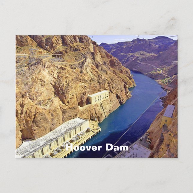 Hoover Dam in Arizona Postcard (Front)