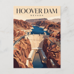 Hoover Dam Nevada Postcard