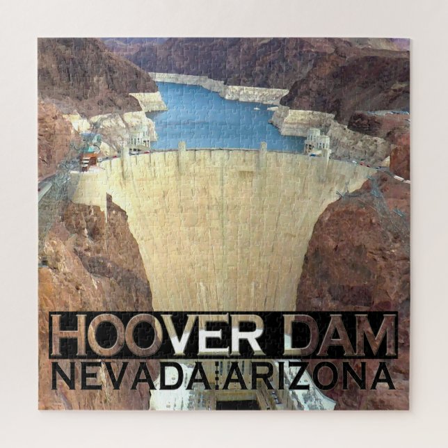 Hoover Dam Square Puzzle (Vertical)