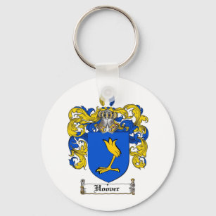 HOOVER FAMILY CREST -  HOOVER COAT OF ARMS KEY RING