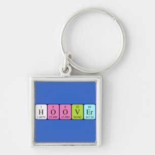Hoover periodic table name keyring