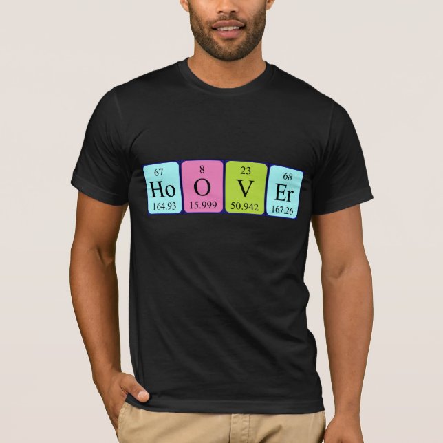 Hoover periodic table name shirt (Front)