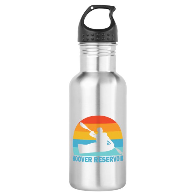 Hoover Reservoir Ohio Kayak 532 Ml Water Bottle (Front)