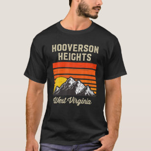 Hooverson Heights West Virginia Retro City State U T-Shirt