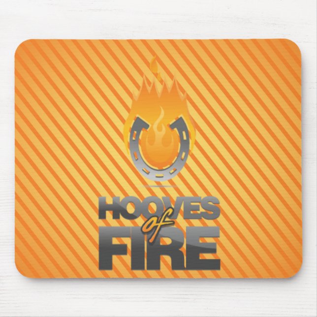 Hooves of Fire Logo Mousepad (Front)