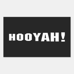 HOOYAH! RECTANGULAR STICKER