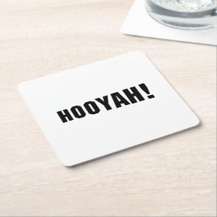 HOOYAH! SQUARE PAPER COASTER