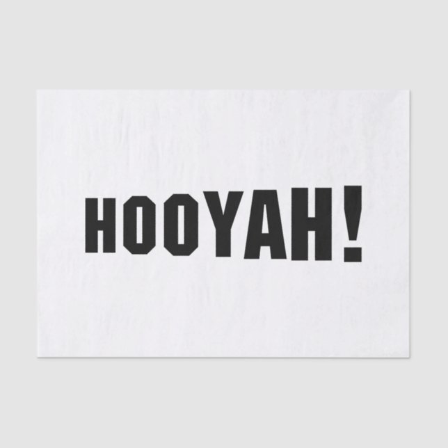 HOOYAH! TISSUE PAPER (Front)