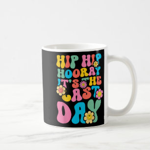 Hop Hooray It's The Last Day Of School 2023 Groovy Coffee Mug