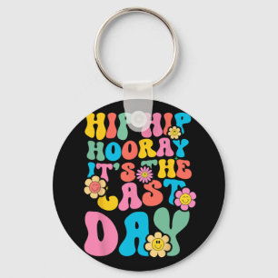 Hop Hooray It's The Last Day Of School 2023 Groovy Key Ring
