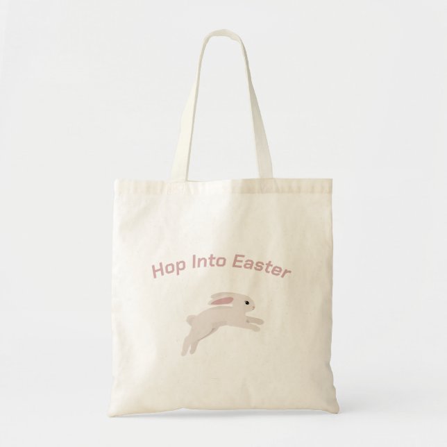 Hop Into Easter: Bunny Tote Bag (Front)